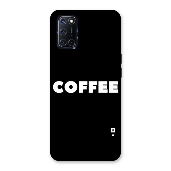 Simple Coffee Glass Back Case for Oppo A52