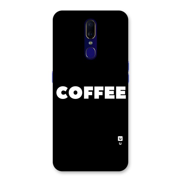 Simple Coffee Glass Back Case for Oppo F11