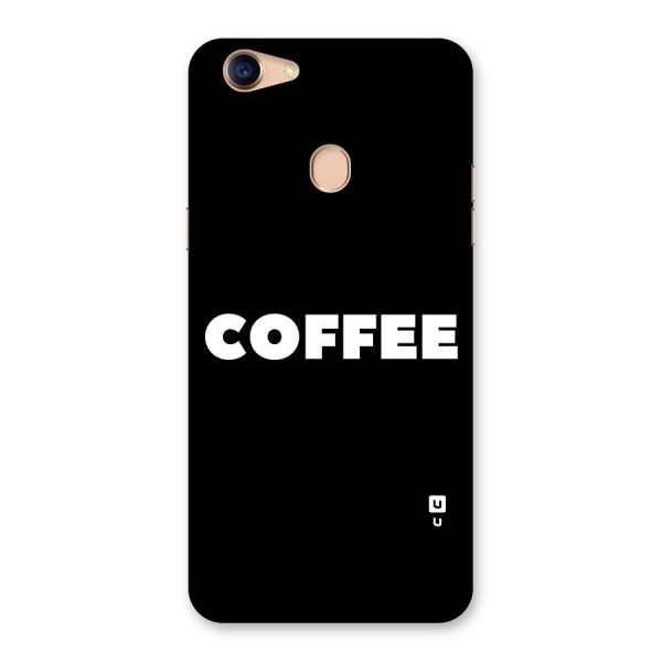 Simple Coffee Back Case for Oppo F5