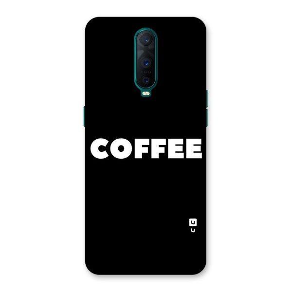 Simple Coffee Back Case for Oppo R17 Pro