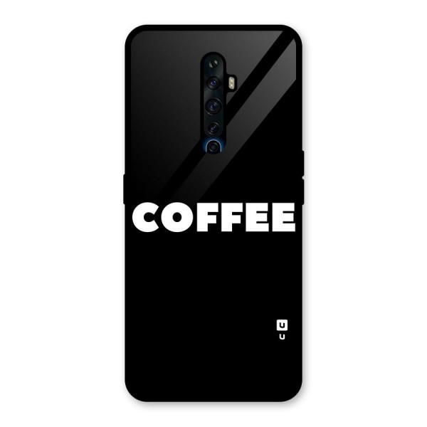 Simple Coffee Glass Back Case for Oppo Reno2 Z