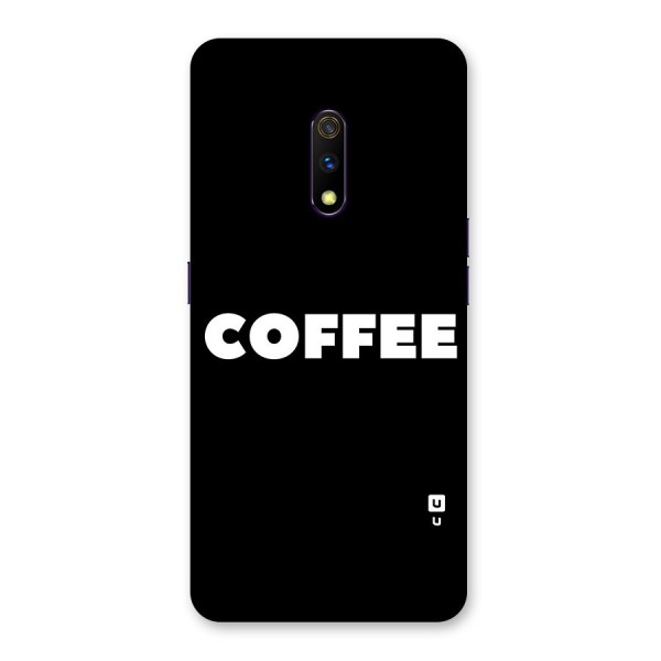 Simple Coffee Back Case for Realme X