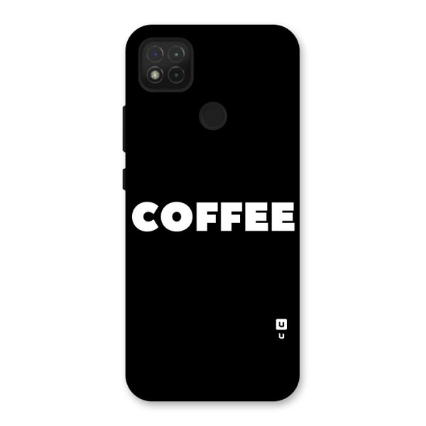 Simple Coffee Back Case for Redmi 9C