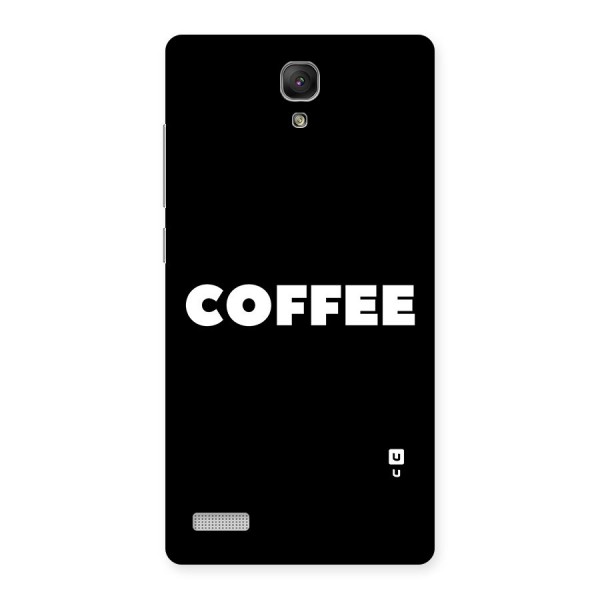 Simple Coffee Back Case for Redmi Note