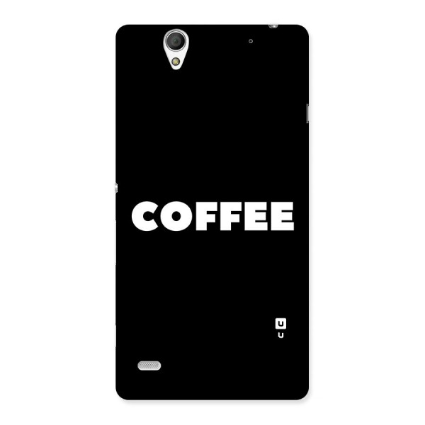 Simple Coffee Back Case for Sony Xperia C4