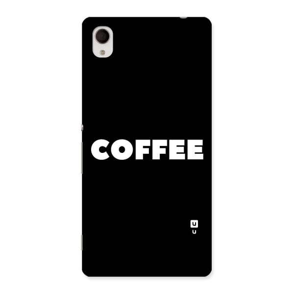 Simple Coffee Back Case for Sony Xperia M4