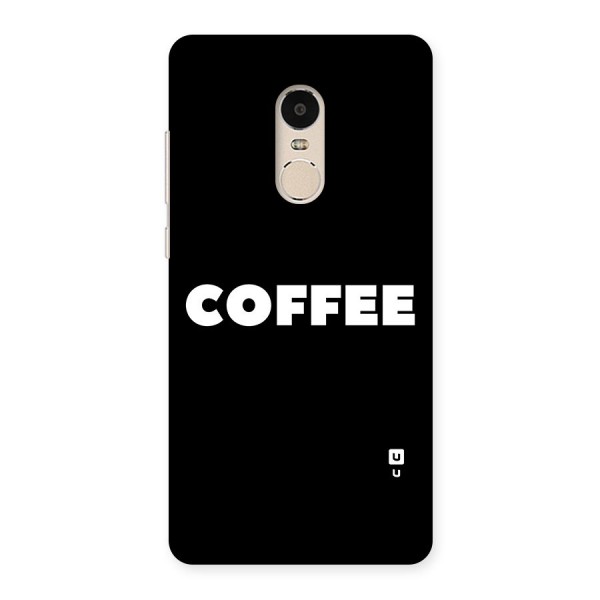 Simple Coffee Back Case for Xiaomi Redmi Note 4