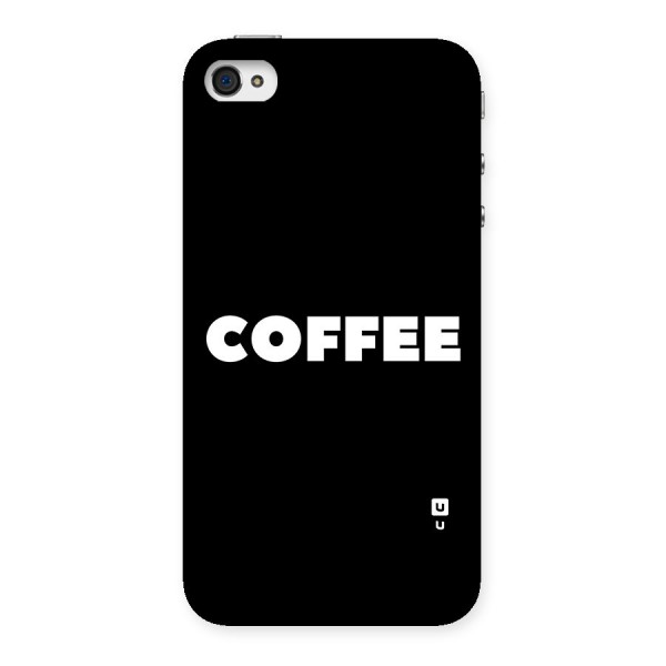 Simple Coffee Back Case for iPhone 4 4s