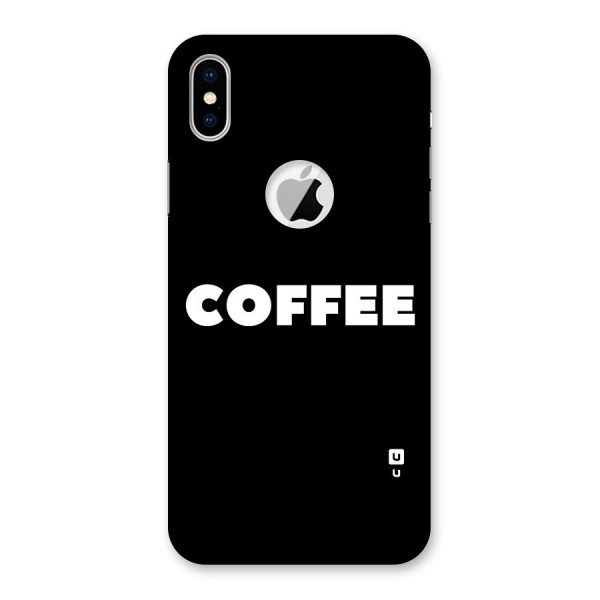 Simple Coffee Back Case for iPhone XS Logo Cut