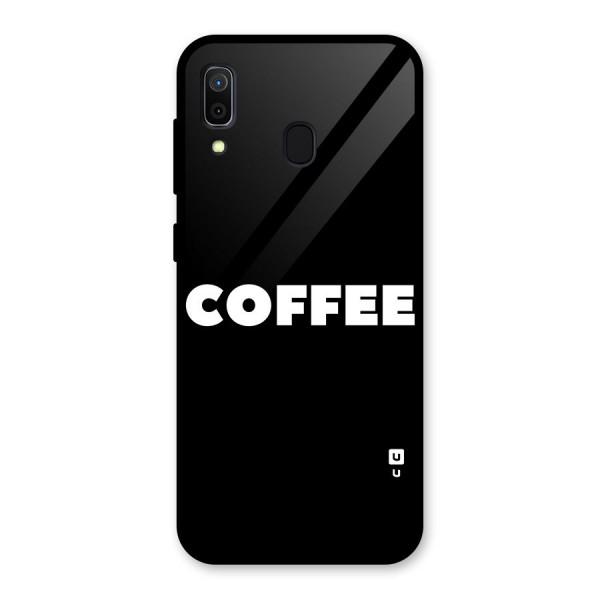 Simple Coffee Glass Back Case for Galaxy A30