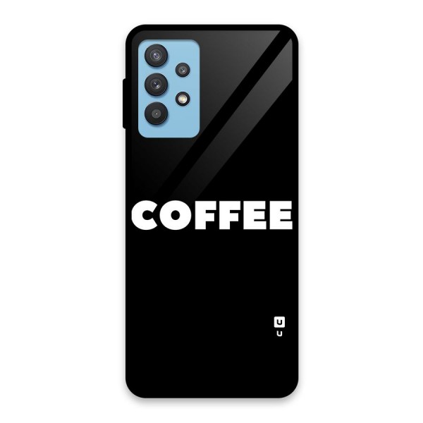 Simple Coffee Glass Back Case for Galaxy M32 5G