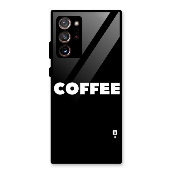 Simple Coffee Glass Back Case for Galaxy Note 20 Ultra