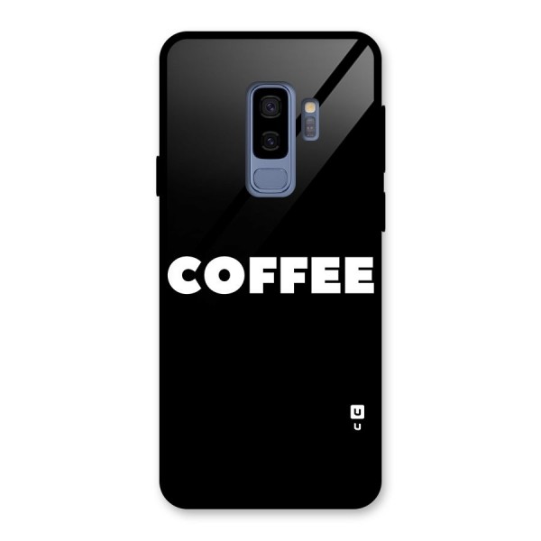 Simple Coffee Glass Back Case for Galaxy S9 Plus