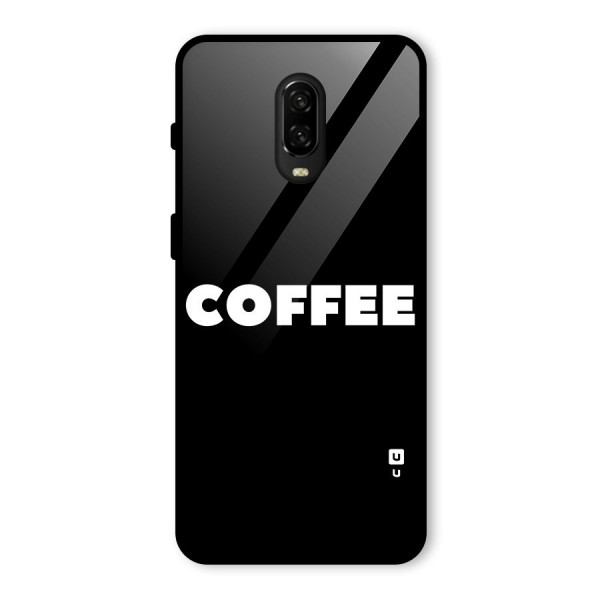 Simple Coffee Glass Back Case for OnePlus 6T