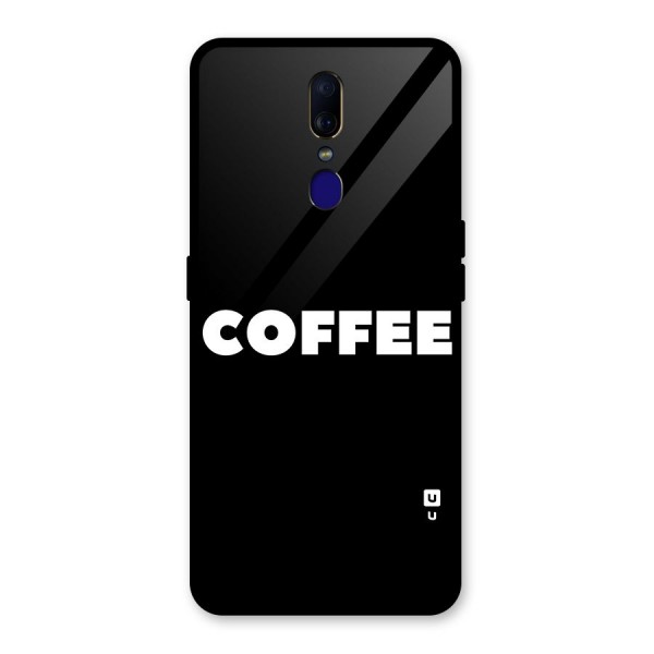 Simple Coffee Glass Back Case for Oppo F11