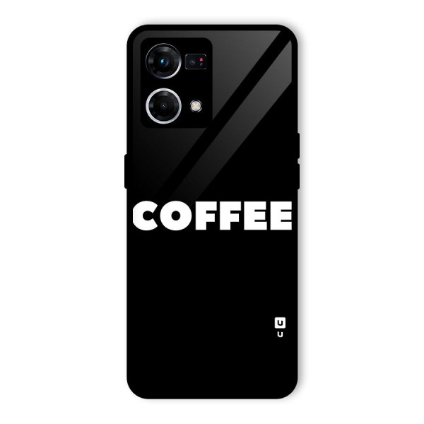 Simple Coffee Glass Back Case for Oppo F21 Pro 4G