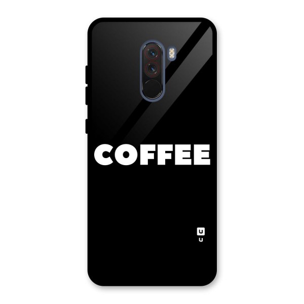 Simple Coffee Glass Back Case for Poco F1