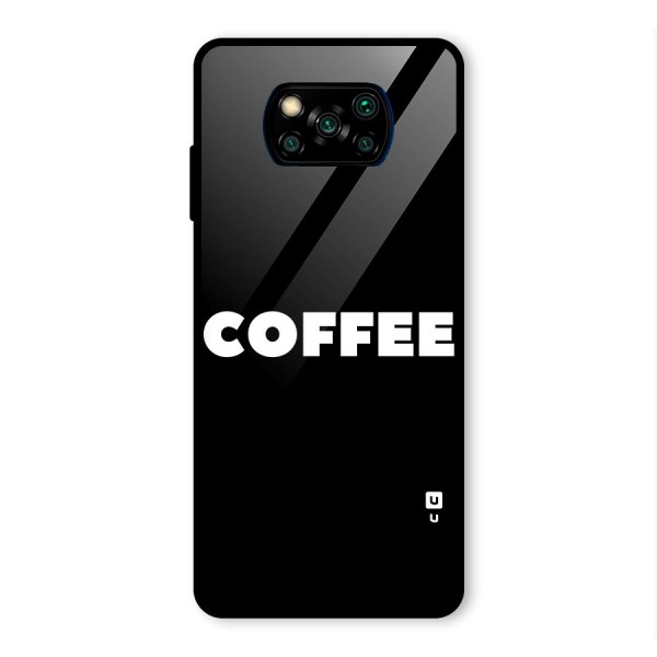 Simple Coffee Glass Back Case for Poco X3 Pro