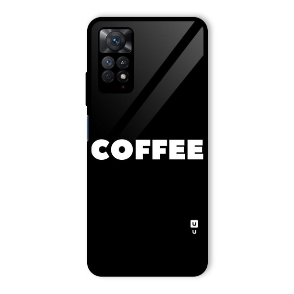 Simple Coffee Glass Back Case for Redmi Note 11 Pro