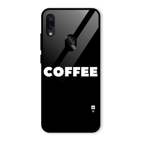 Simple Coffee Glass Back Case for Redmi Note 7