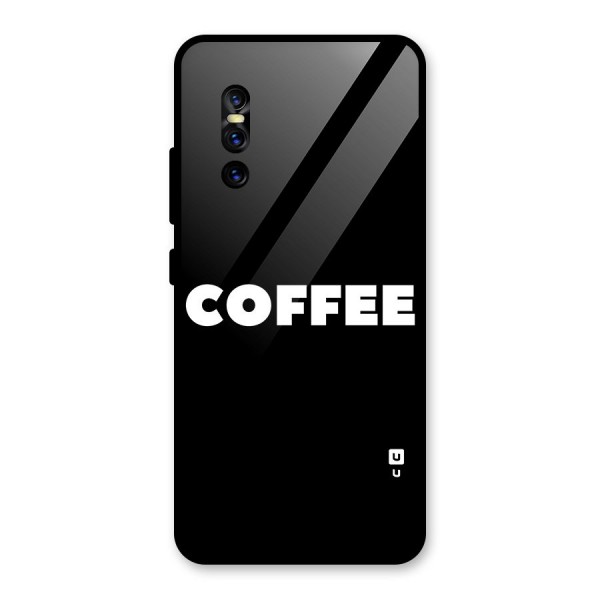 Simple Coffee Glass Back Case for Vivo V15 Pro