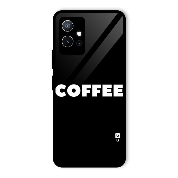 Simple Coffee Glass Back Case for Vivo iQOO Z6