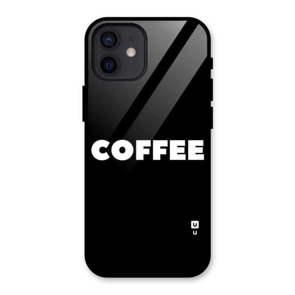 Simple Coffee Glass Back Case for iPhone 12