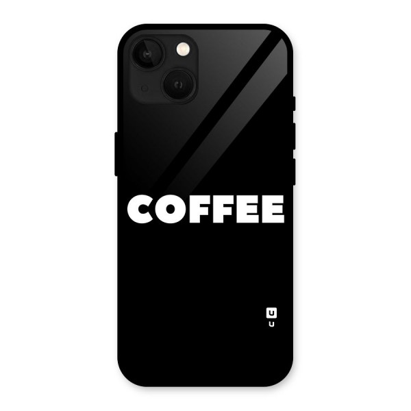 Simple Coffee Glass Back Case for iPhone 13