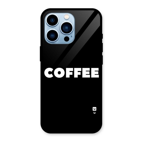 Simple Coffee Glass Back Case for iPhone 13 Pro