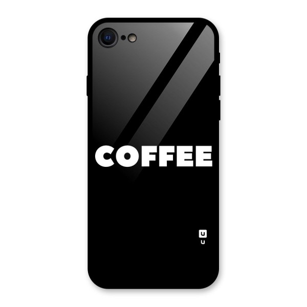 Simple Coffee Glass Back Case for iPhone 8