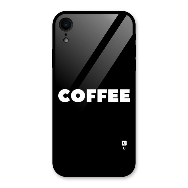 Simple Coffee Glass Back Case for iPhone XR