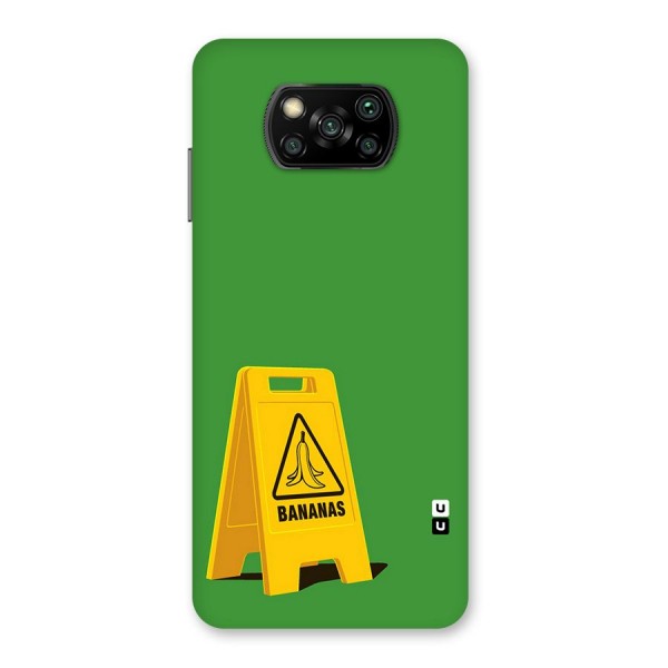 Simple Minimalist Bananas Back Case for Poco X3