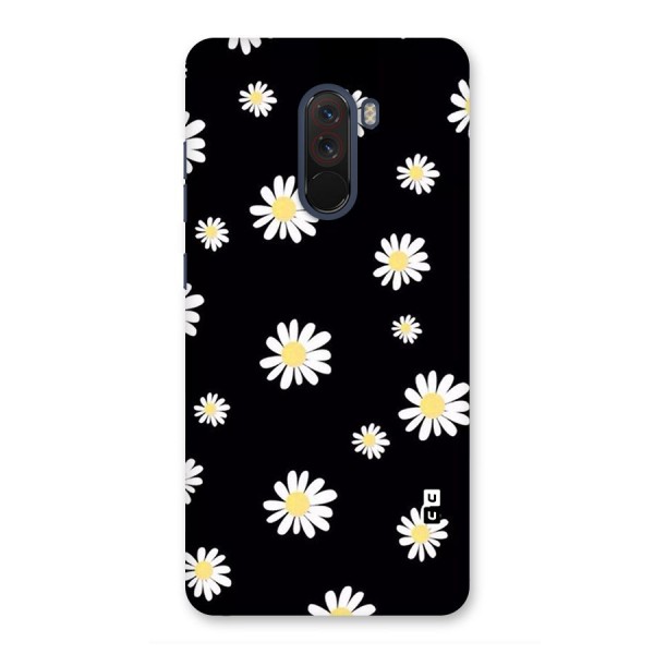 Simple Sunflowers Pattern Glass Back Case for Poco F1