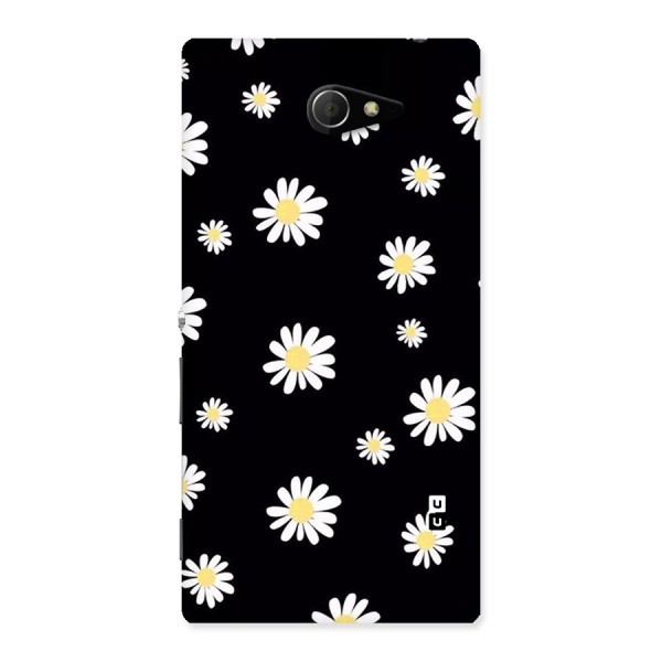 Simple Sunflowers Pattern Back Case for Sony Xperia M2