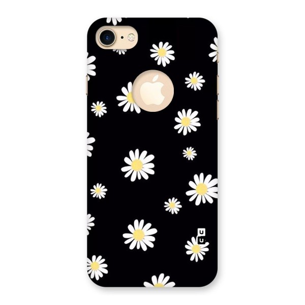 Simple Sunflowers Pattern Back Case for iPhone 8 Logo Cut