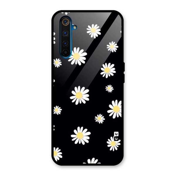 Simple Sunflowers Pattern Glass Back Case for Realme 6 Pro