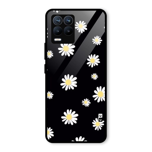 Simple Sunflowers Pattern Glass Back Case for Realme 8 Pro