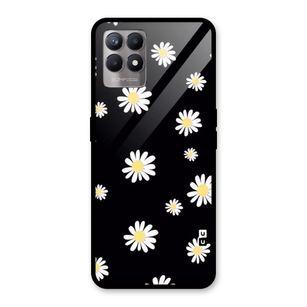 Simple Sunflowers Pattern Glass Back Case for Realme 8i