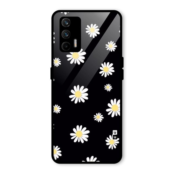 Simple Sunflowers Pattern Glass Back Case for Realme X7 Max