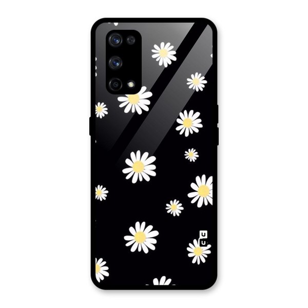 Simple Sunflowers Pattern Glass Back Case for Realme X7 Pro