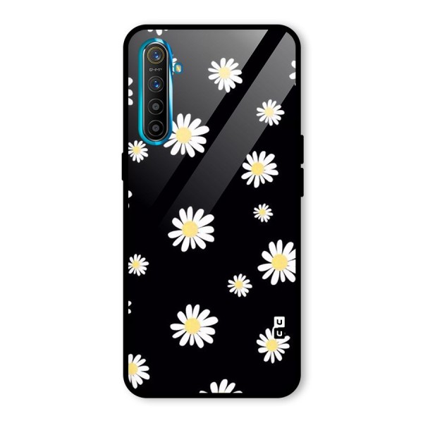 Simple Sunflowers Pattern Glass Back Case for Realme XT