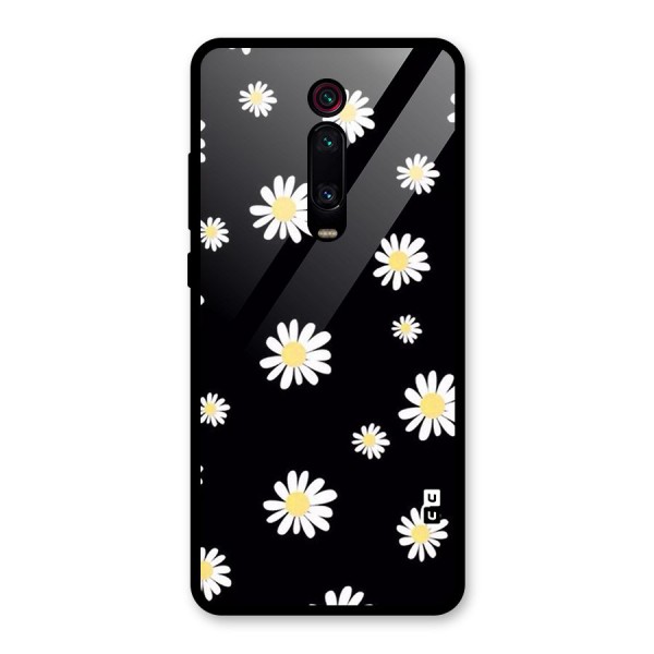 Simple Sunflowers Pattern Glass Back Case for Redmi K20