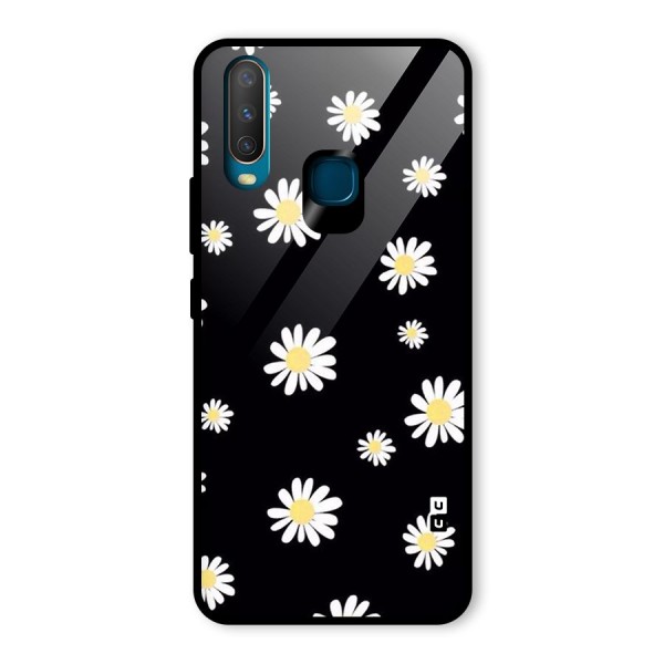 Simple Sunflowers Pattern Glass Back Case for Vivo Y15