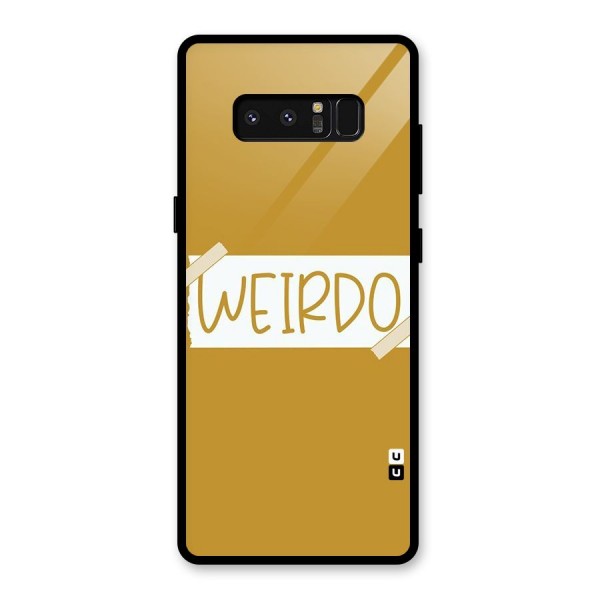 Simple Weirdo Glass Back Case for Galaxy Note 8