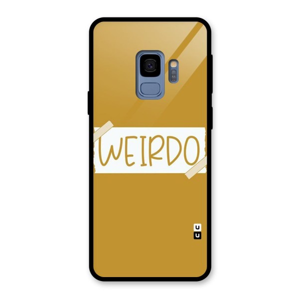 Simple Weirdo Glass Back Case for Galaxy S9