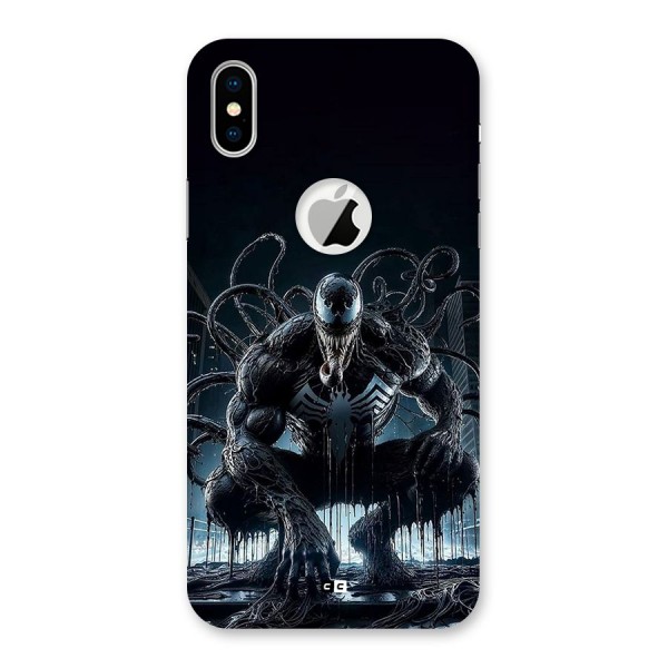 Sitting Venom Back Case for iPhone XS Logo Cut