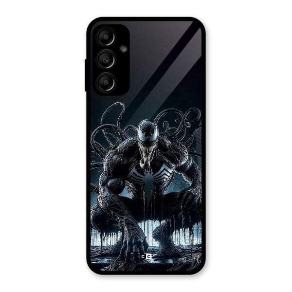 Sitting Venom Glass Back Case for Galaxy A14 5G