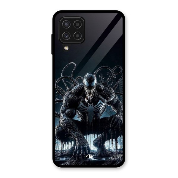 Sitting Venom Glass Back Case for Galaxy A22 4G