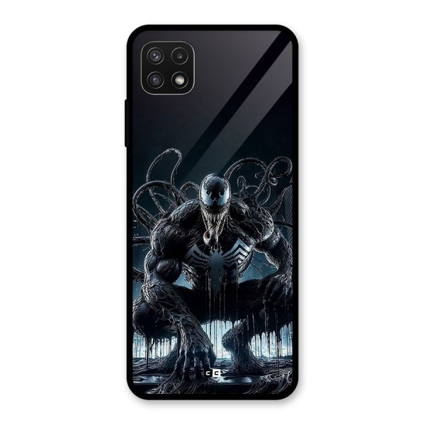 Sitting Venom Glass Back Case for Galaxy A22 5G