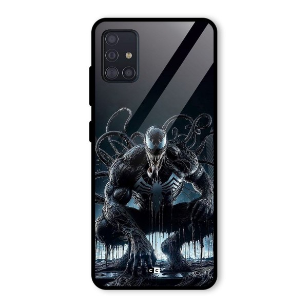 Sitting Venom Glass Back Case for Galaxy A51